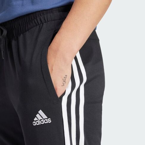 adidas Women's Essentials Single Jersey 3-Stripes Pants, Legend Ink/White, Large/Long in Saudi Arabia