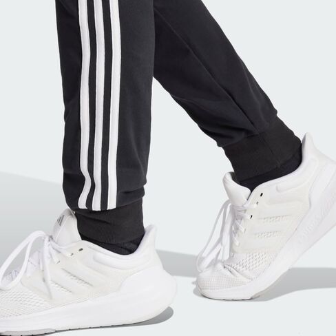 adidas Women's Essentials Single Jersey 3-Stripes Pants, Legend Ink/White, Large/Long in Saudi Arabia