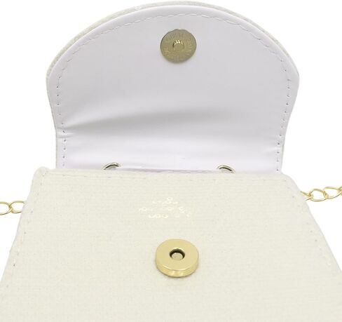 BOLLEY JOSS Kids Sequin Mini Purse Little Girls Shiny Handbag with Pearl Handle Gold Chain Cute Toddlers Crossbody Purses in Kuwait