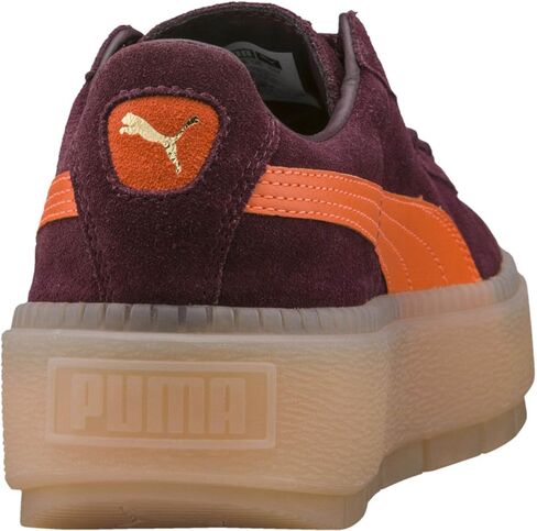 حذاء PUMA نسائي من الجلد المدبوغ بتصميم منصة تريس Block Winetasting/Flame 6 B US, 36 EU in Kuwait