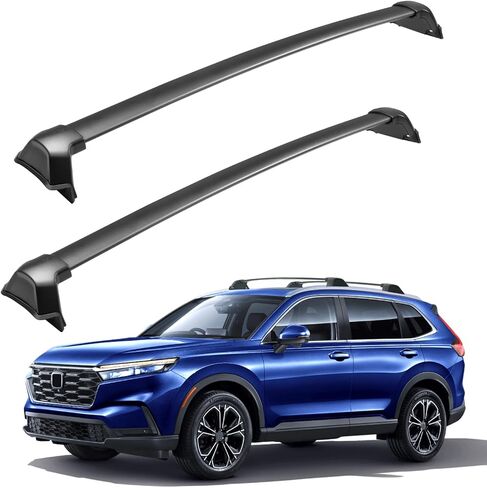 220 رطلا رف سقف رف الصليب المتوافق مع هوندا CRV CR-V 2023 2024 2025 الرياضة ، شحنة دراجة من الألومنيوم الشاقية. in Kuwait
