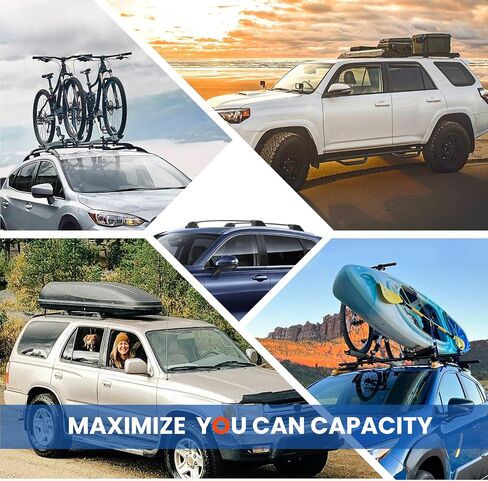 220 رطلا رف سقف رف الصليب المتوافق مع هوندا CRV CR-V 2023 2024 2025 الرياضة ، شحنة دراجة من الألومنيوم الشاقية. in Kuwait