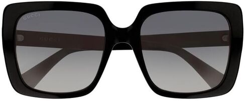 Gucci Women's Acetate Square Sunglasses, Black/Grey, One Size in Saudi Arabia