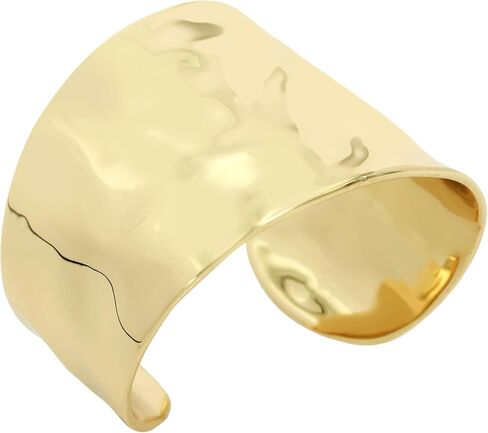 Robert Lee Morris Soho Hammered Cuff Bracelet, Gold, (386189GLD710) in Saudi Arabia