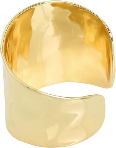 Robert Lee Morris Soho Hammered Cuff Bracelet, Gold, (386189GLD710) in Saudi Arabia