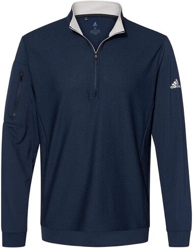 adidas - Performance Textured Quarter-Zip Pullover - A295 in Saudi Arabia