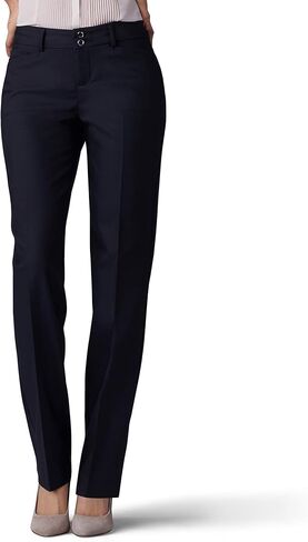 Petite Secretly Shapes Regular Fit Straight Leg Pant, Black, 2 Petite in Saudi Arabia
