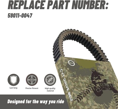 Drive Belt 24G4022 fit Polaris Ranger 800 700 RZR 800 3211162 3211133 AKM Double Notch G-Force Carbon Cord CVT Belts for 3211118 2008 2009 2010 2013 2014 in Saudi Arabia