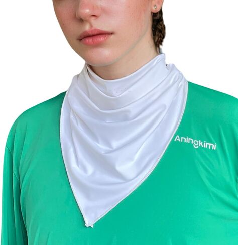 UPF 50+ Sun Bandana Scarf with Elastic Ear Straps & Nose Vents 2-in-1 Neck Gaiter & Mask for Summer Outerdoor Activities in Kuwait