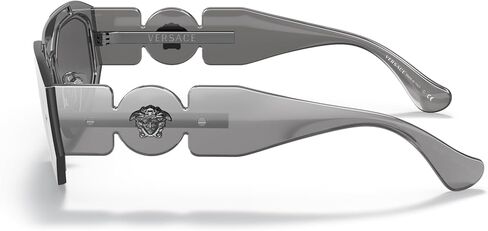 Versace VE 2235 1252/2 Transparent Light Green Plastic Geometric Sunglasses Green Lens in Kuwait