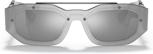 Versace VE 2235 1252/2 Transparent Light Green Plastic Geometric Sunglasses Green Lens in Kuwait