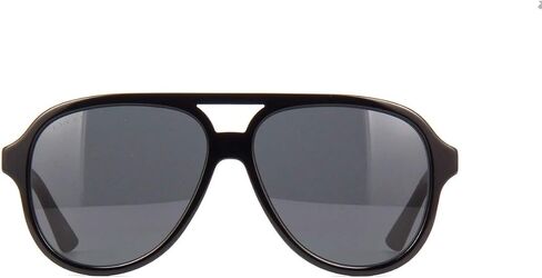 Gucci Mens UV Protection Retro Aviator Sunglasses Black 59mm in Saudi Arabia