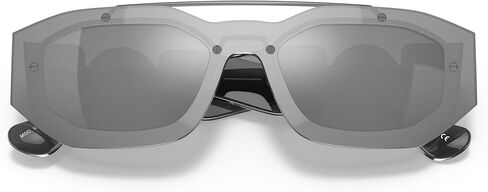 Versace VE 2235 1252/2 Transparent Light Green Plastic Geometric Sunglasses Green Lens in Kuwait