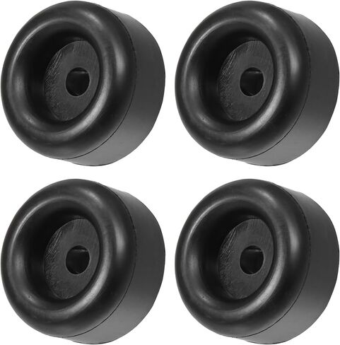 X AutoHaux 4pcs 2.11 "Round Round Feet Bump Stops استبدال Guard Presentive لـ Cargo Truck RV Door Gate Swamp مع فتحات المسمار 2/5" in Kuwait