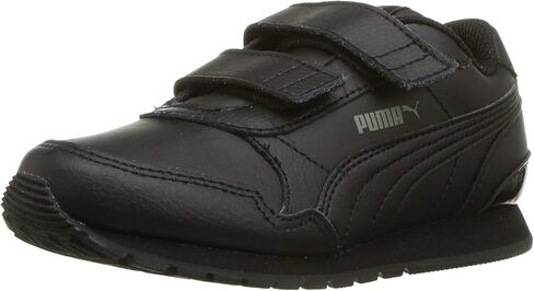 PUMA unisex child St Runner Hook and Loop Sneaker, Black- White-gray Violet, 10 Toddler US in Saudi Arabia