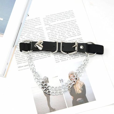 NEWITIN 6 Pieces PU Leather Garters Sexy Punk Garter Thigh High Garters for Women in Saudi Arabia