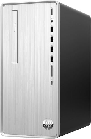 HP Pavilion Desktop, 10th Gen Intel Core i7-10700 Processor, 16 GB RAM, 1 TB hard drive + 256 GB SSD, Windows 10 Home (TP01-1070, Silver) in Saudi Arabia