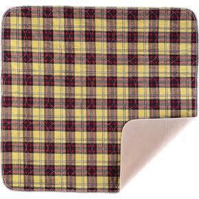 NOVA Plaid Design Waterproof Reusable Underpad with 100% Cotton Skin Soft Top Layer, Washable Incontinence Bed & Surface Overlay, Super Absorbent, 32" x 36"
