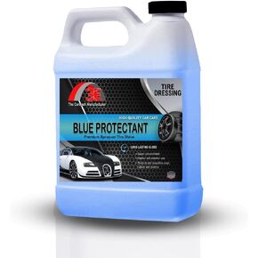 Blue Protectant Premium Spray-on Tire Shine, High Tire Shine Sprayable Dressing and Protectant For Tires, Trim, Rubber and Plastic, Long Lasting Premium Dressing Half Gallon (64 oz)