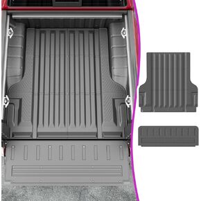 powoq Bed Mat Compatible with 2022-2025 Nissan Frontier Truck Bed Mat Tailgate Liner TPE Bed Liner Truck Mat Replacement for 2022-2025 Nissan Frontier Accessories