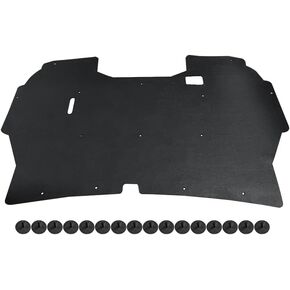 Truck Under Hood Insulation Pad w/ Clips Compatible with Ford F250 F350 1992-1997,Fit Ford F150 1992-1996,Black