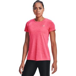 Under Armour Women's Tech Twist T-Shirt , Black Rose (664)/Metallic Silver , Medium in Kuwait