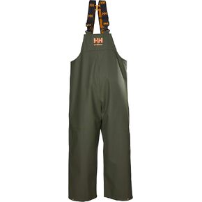 Helly-Hansen Workwear Storm Waterproof Bib Pants for Men Made from Heavy-Duty Breathable PVC-Coated Polyester for Mobility