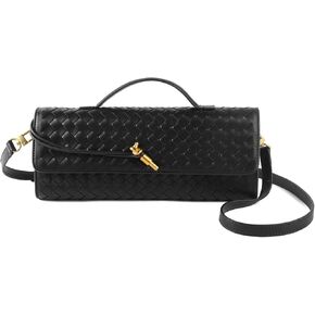 Woven Handbag for Women Evening Shoulder Bag Casual Leather Handbag Fashion Crossbody Clutch Purse
