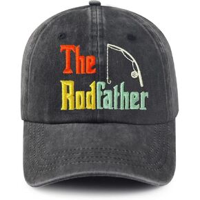 Fishing Themes, Fishing Lover Gift, Embroidered Hat for Men Women Dad Hat Baseball Cap Adjustable Unisex