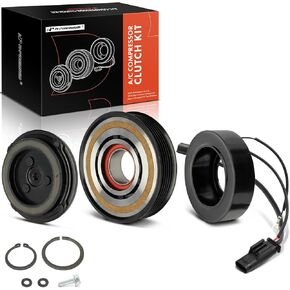 A-Premium Air Conditioner AC Compressor Clutch Kit Compatible with BMW 330i, 340i, 430i, 440i, 330i/340i GT xDrive, 330i/340i/430i/440i xDrive, X3, 430i/440i Gran Coupe/Gran Coupe xDrive & Mini Cooper
