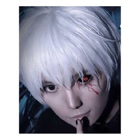 Anime Silver White Cosplay Wig Synthetic Party Hair Anime Comics Coser Costume Wigs