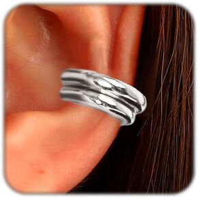 Gold Ear Cuff Earrings For Women Small Non Piercing Hoops Cartilage Minimalist Adjustable Clip On Fake Earring Sets