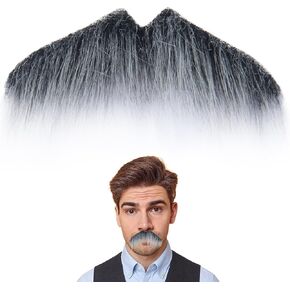 Yan Dream Stick على الشارب ذاتي لاصق الجدة قصيرة شارب مزيف زيل زي الشعر الوجه الملحق للحفلة