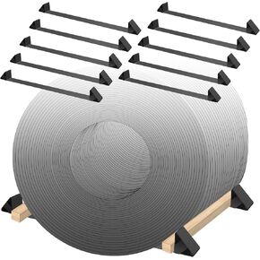 Heavy Duty Steel Coil Chock/Bunk/Rack, 33" Long Coil Rack for Flatbed Trailer -10pack