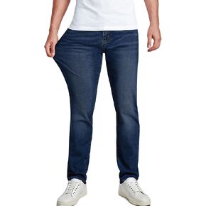 JMIERR Men's Jeans Classic Regular Fit Straight Stretch Denim Pants