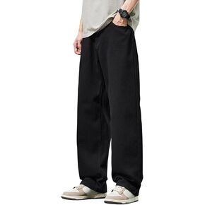 Men's Baggy Jeans Loose Fit Y2k Skater Denim Pants Straight Leg Hip Hop Trousers