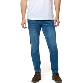 INTO THE AM Mens Jeans - Legacy Stretch Denim Slim Fit Tapered Leg Ultra-Soft Comfort Wash Pants
