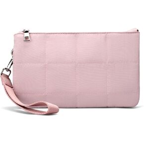 befen Puffer Crossbody Wristlet for Women, RFID Wristlet Wallet Purse with 2 Strap, Lightweight Shoulder Bag for Travel in Saudi Arabia