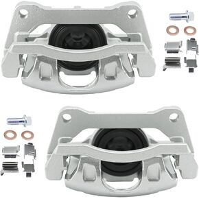 Front Brake Calipers 18B5044+18B5045 Replace for 07-17 Jeep Wrangler, 18 Wrangler JK, 08-12 Liberty, 07-11 Nitro, Front Right for 08-16 Dodge Grand Caravan, Chrysler Town & Country, FRC11879+FRC11880