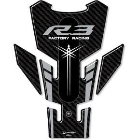 Labelbike 3D Sticker Motorcycle Tank Cap Protection Compatible with Yamaha YZF R3 2019-2020