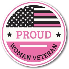 Magnet Me Up Proud Female Veteran Military Magnet Decal, 6.5x3 Inch, Perfect for Car, Truck, SUV, Magnetic Surface, Gift, in Support of Women Veterans, Service Active Duty, Made in USA