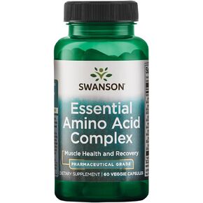 Swanson Ajipure 9 Essential Amino Acid Formula Pharmaceutical Grade 60 Veg Capsules