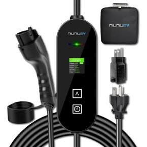 Level 1+2 Portable EV Charger,8~16 Amp Electric Car Charger 110~240V,Electric Vehicle Charging Station with NEMA 6-20P and NEMA 5-15P,Travel EV Cable,for J1772 Electric Cars