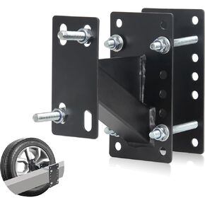 Spare Tire Carrier for Boat & Utility Trailers, Heavy Duty Trailer Spare Tire Mount for 4, 5 & 6 Lug Wheels(4", 4.25",4.5'', 4.75'', 5'' and 5.5'' Bolt Patterns), Holds Up to 150 LBS