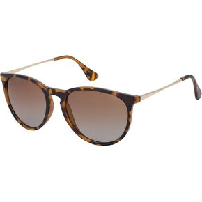 JOOX Polarized Vintage Sunglasses for Women, Round Designer Style Sun Glasses with UV Protection Lens