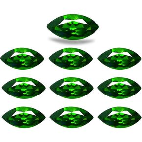 10 Pcs Natural Chrome Diopside Faceted Gemstone Top Quality Shape: Marquise, Wholesale Lots