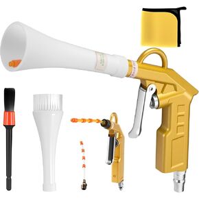 Car Dry Cleaning Gun,High Pressure Air Blow Gun,Fast Interior Dryer Car Detailing Kit,Vortex Air Cleaning Tool for Car Detailing