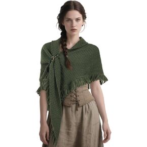 Homelex Medieval Post Authalptic Renaissance Shawl Triangle Triangle للرجال والنساء