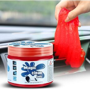 Magshion Car Cleaning Gel Dust Cleaning Gel for Car Vent, Auto Detailing Tools Home Office Detailing Jelly Keyboard Cleaner for Dust and Debris Removal (Blue)