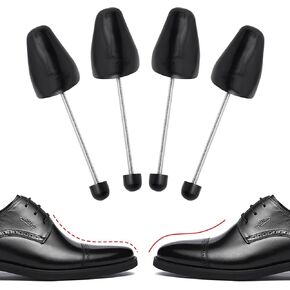 YOLOPARK 10 Pairs Plastic Shoe Trees for Mens 6-12, Women Size 4-8, Shoe Stretcher with Adjustable Spring for Sneakers